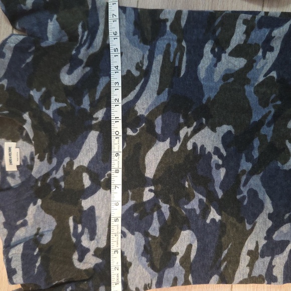 Zadig & Voltaire cashmere blue/grey camo sweater Sz XS - Picture 10 of 10